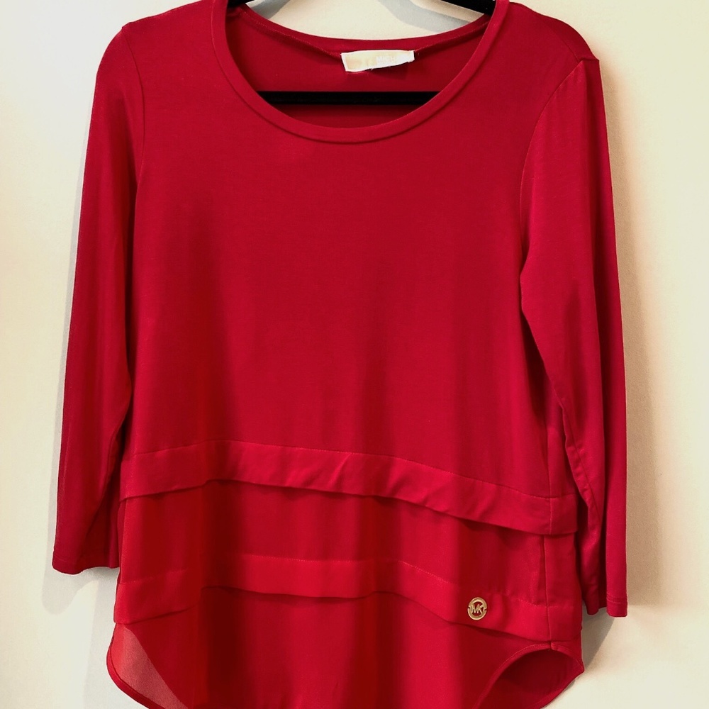 Red Michael Kor Shirt
